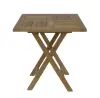  Product image 2 of the product “Square Table, 75 cm Height | Teak Wood, Natural Finish ”